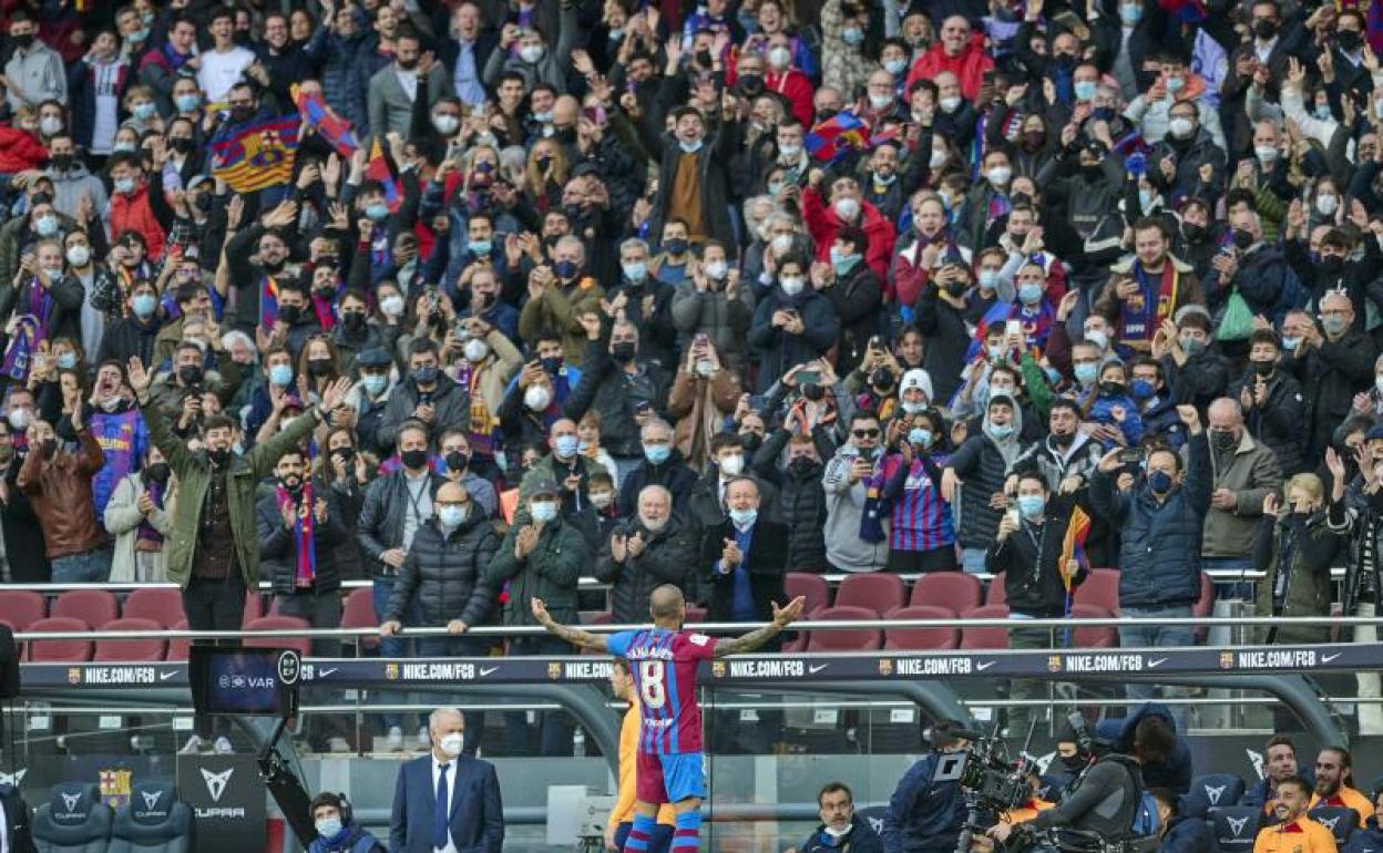 Este fin de semana el Camp Nou tuvo un aforo permitido del 100% aprobado por la Generalitat