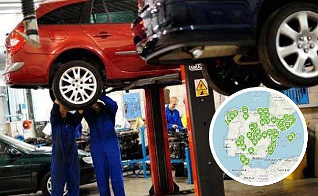 El mapa de la DGT con los talleres más 'fiables' de España