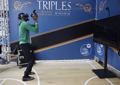 Imagen secundaria 1 - Imágenes de la Fan Zone que montó la ACB en Málaga en la Copa de 2020 con actividades que serán similares en Granada.