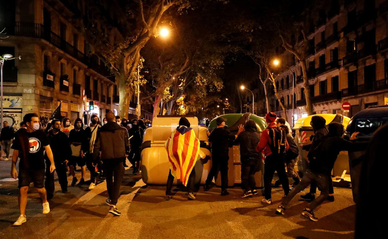 Protestas en Barcelona.