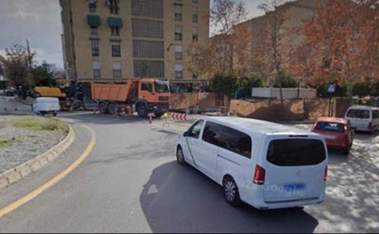 Zona en la que se están realizando las obras. 