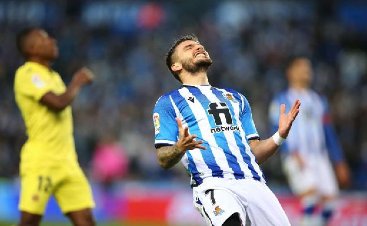 Portu se lamenta de una oportunidad perdida en un encuentro. 