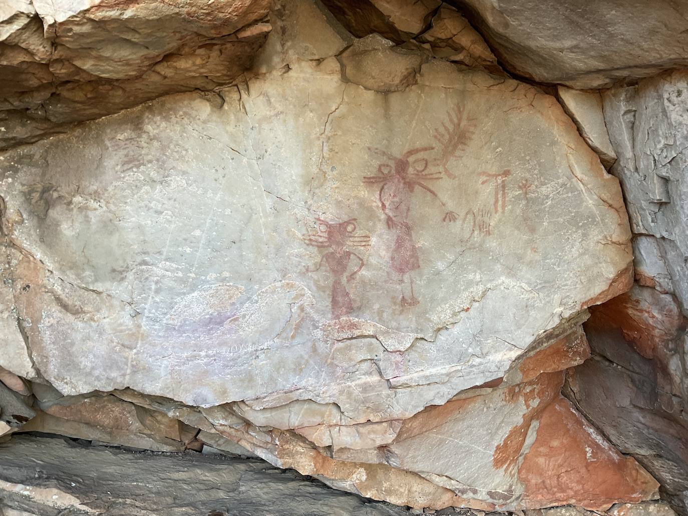 Aspecto de las pinturas una vez restauradas. 