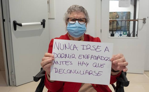 Carmen, de 90 años, estuvo 42 casada.