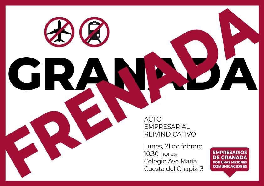La convocatoria del acto de protesta de la CGE y Cámara Granada se va a mover desde hoy en redes. 