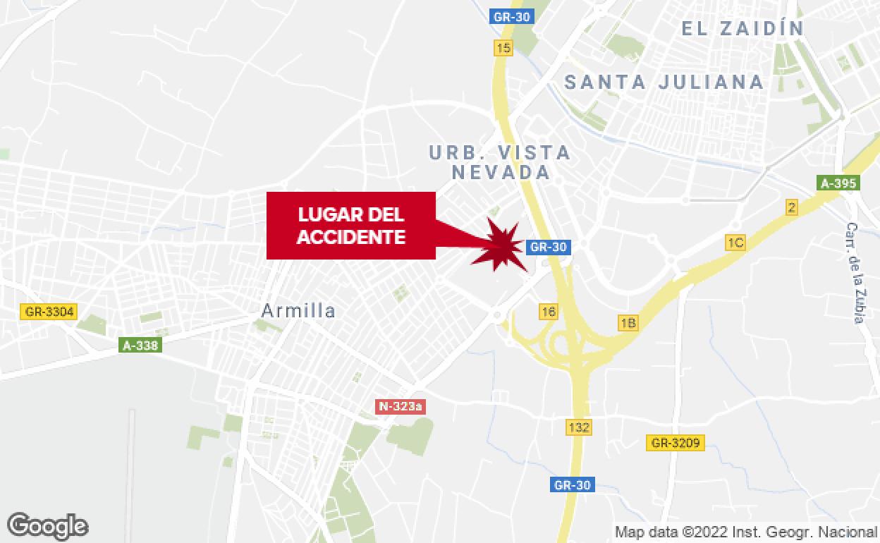 Lugar del accidente.