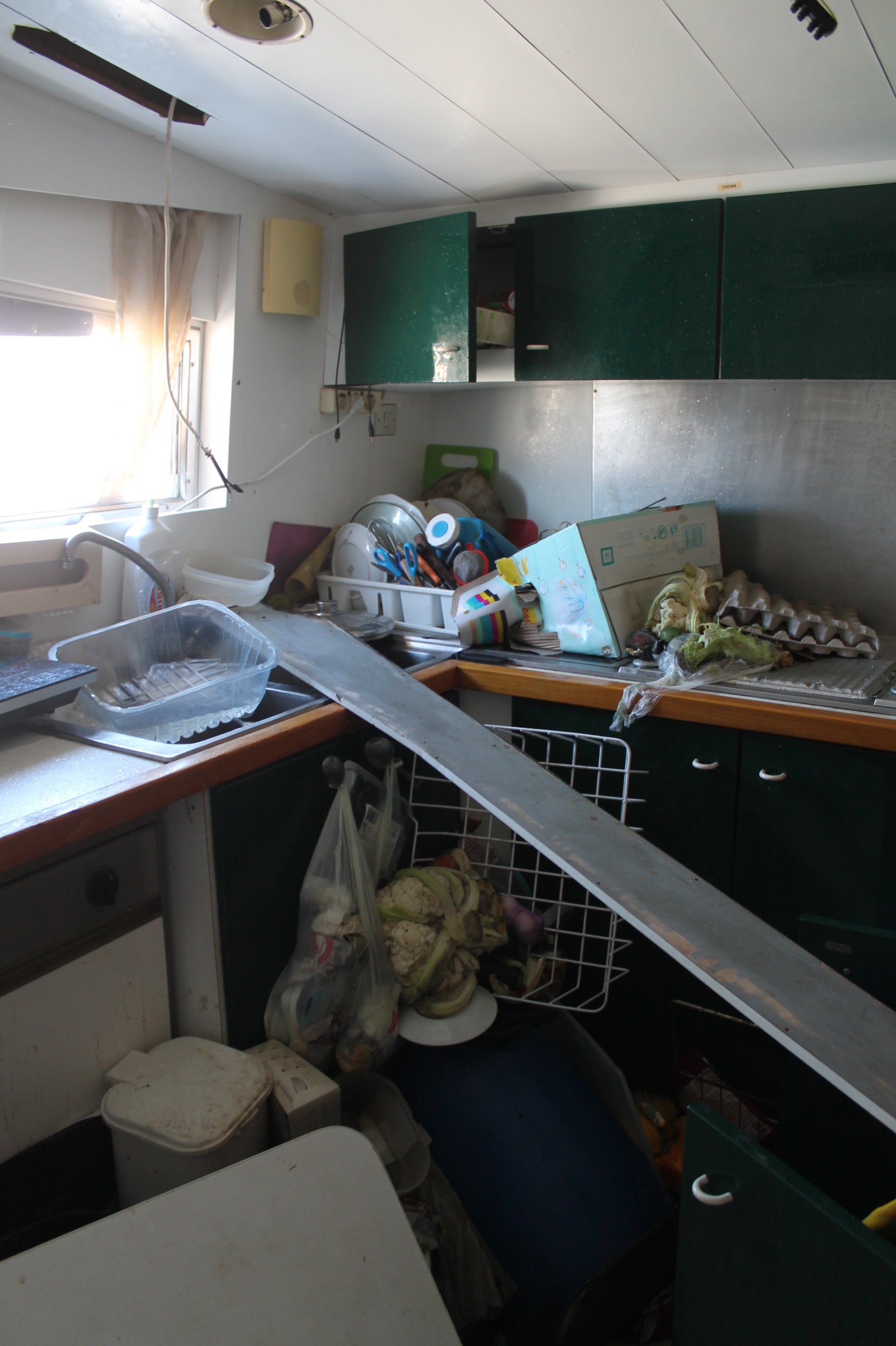 Las entrañas del yate de Carchuna