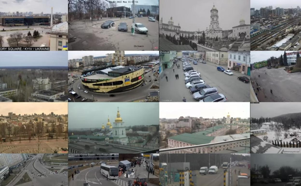 Señal de vídeo en directo | Así está Kiev ahora mismo desde varios lugares