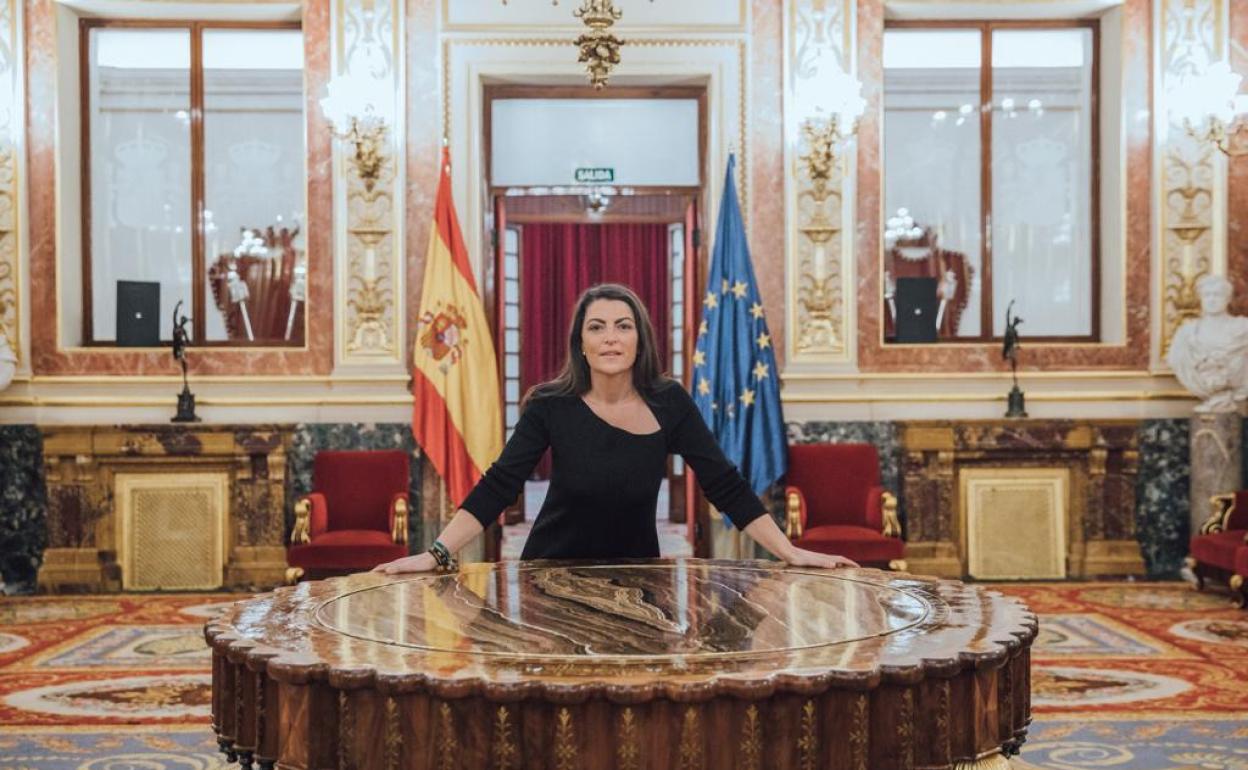La diputada por Granada y portavoz de VOX en la comisión de Interior, Macarena Olona