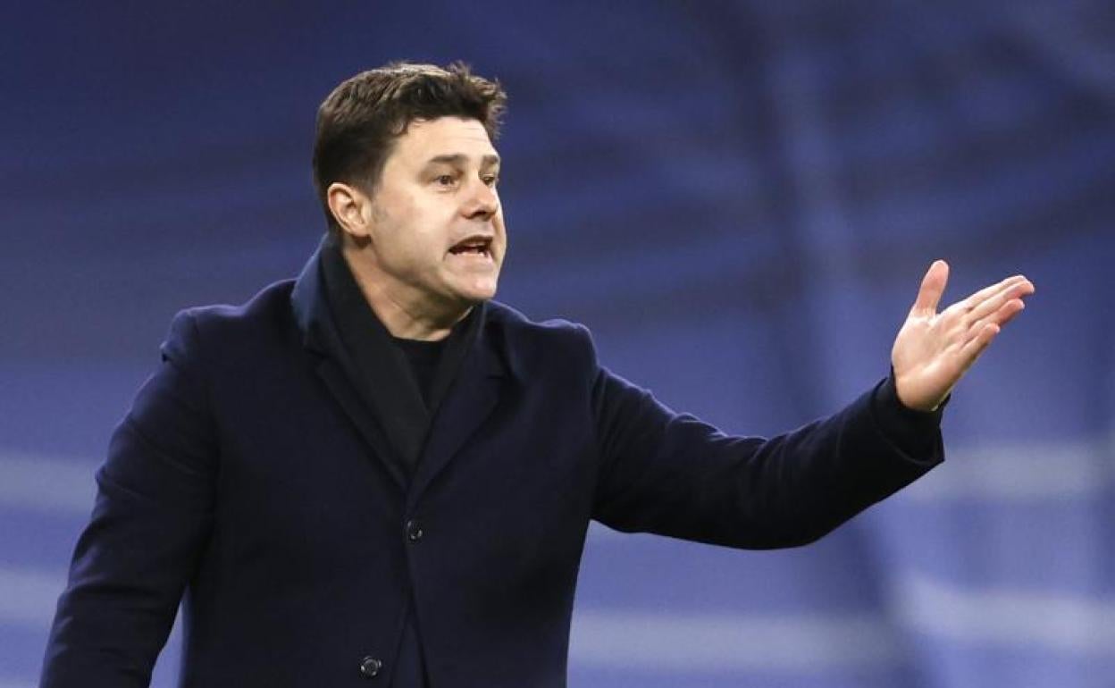 El técnico argentino Mauricio Pochettino, en el Bernabéu. 