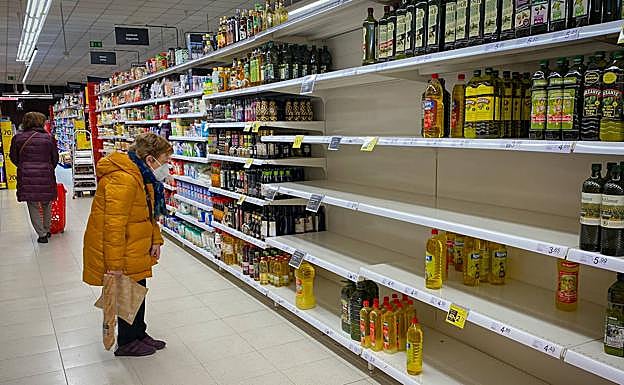 Lineales de un supermercado de Vitoria.