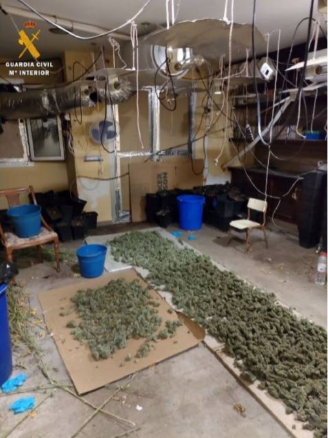 La vivienda en Viator donde el detenido tenía una plantación de marihuana.