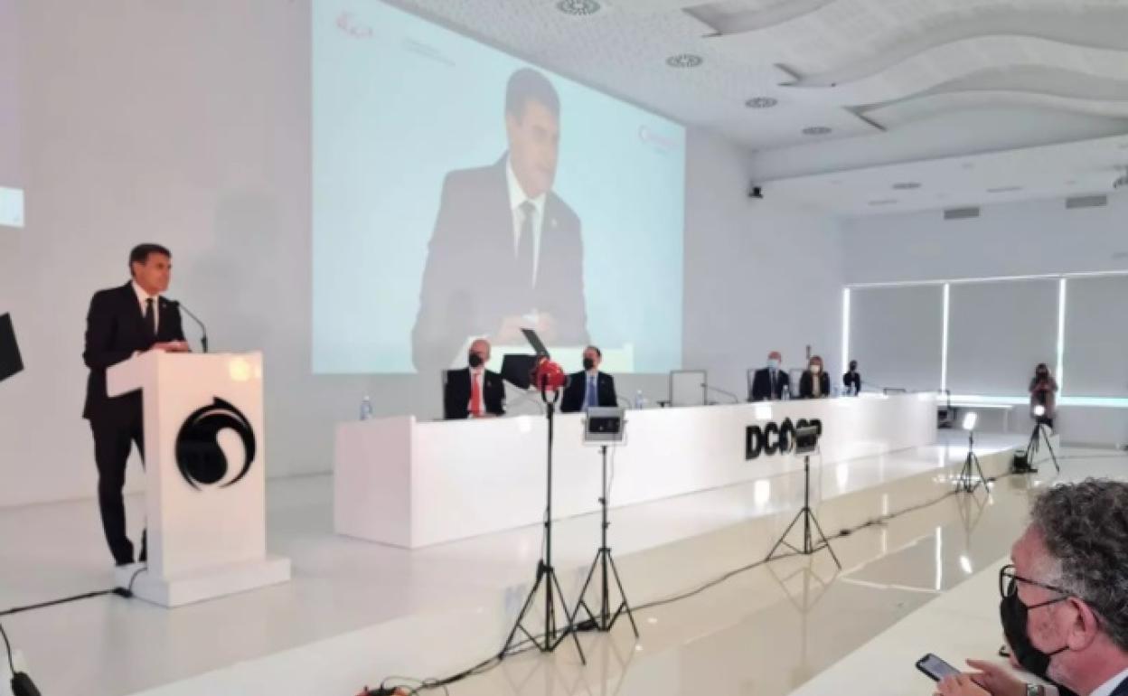 El delegado del Gobierno de España en Andalucía, Pedro Fernández, en un acto en Antequera. 