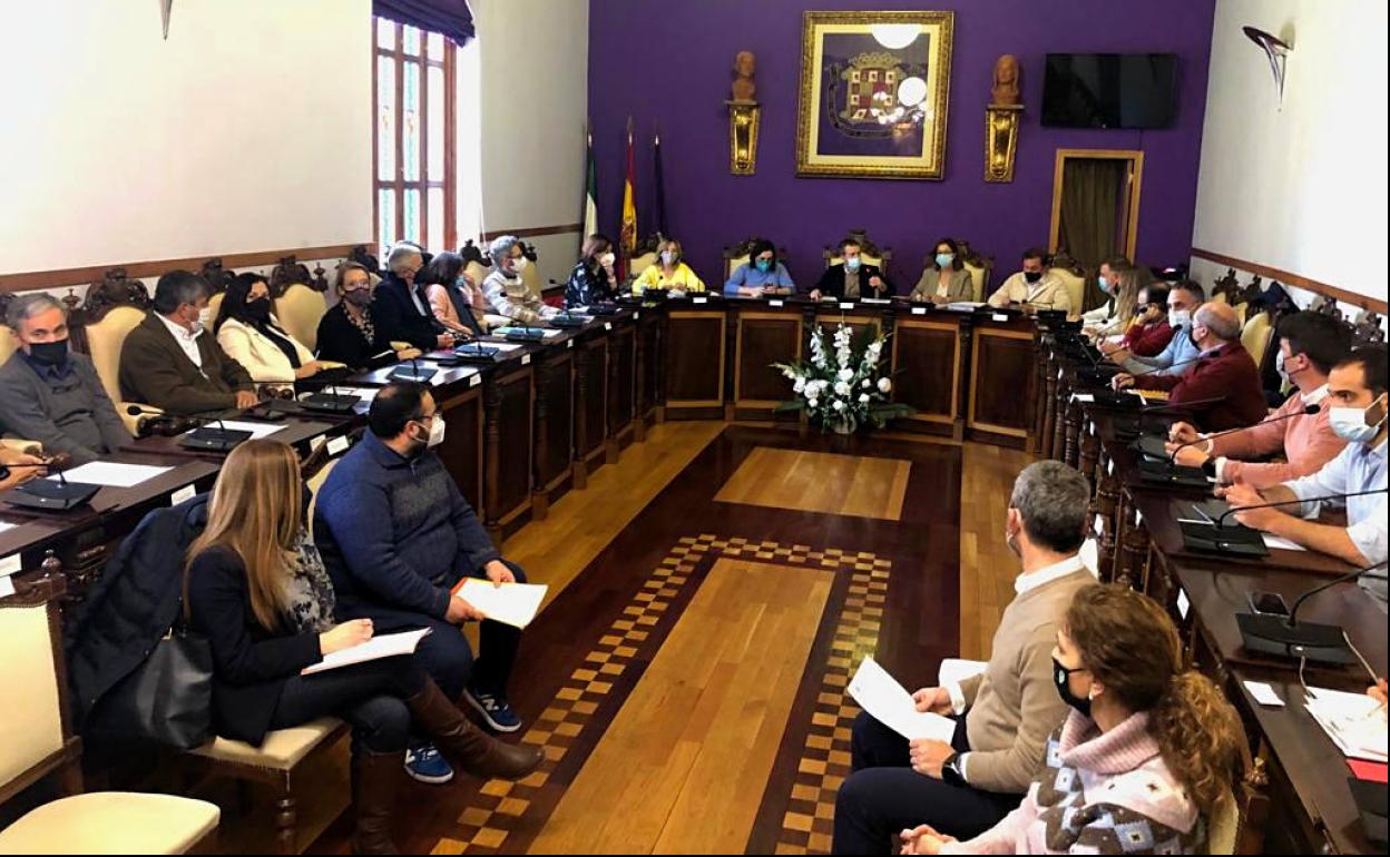 Sesión preparatorio para crear la Mesa del Árbol de Jaén, ayer, en el salón de plenos del Ayuntamiento. 