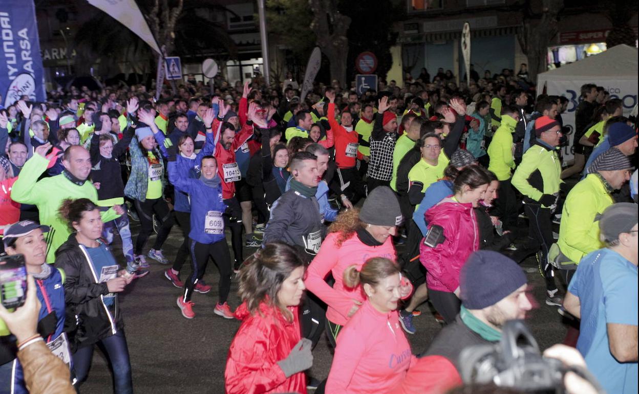 Atletas en una San Antón de años anteriores.