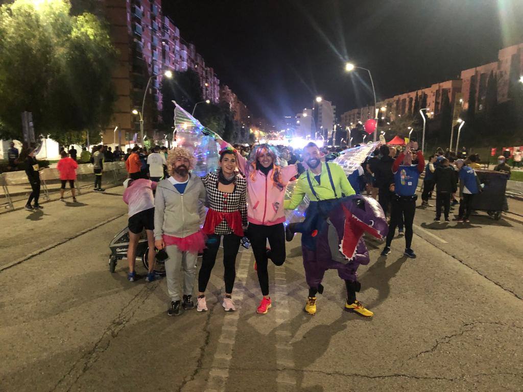 Ambiente en las calles de Jaén durante la carrera de San Antón