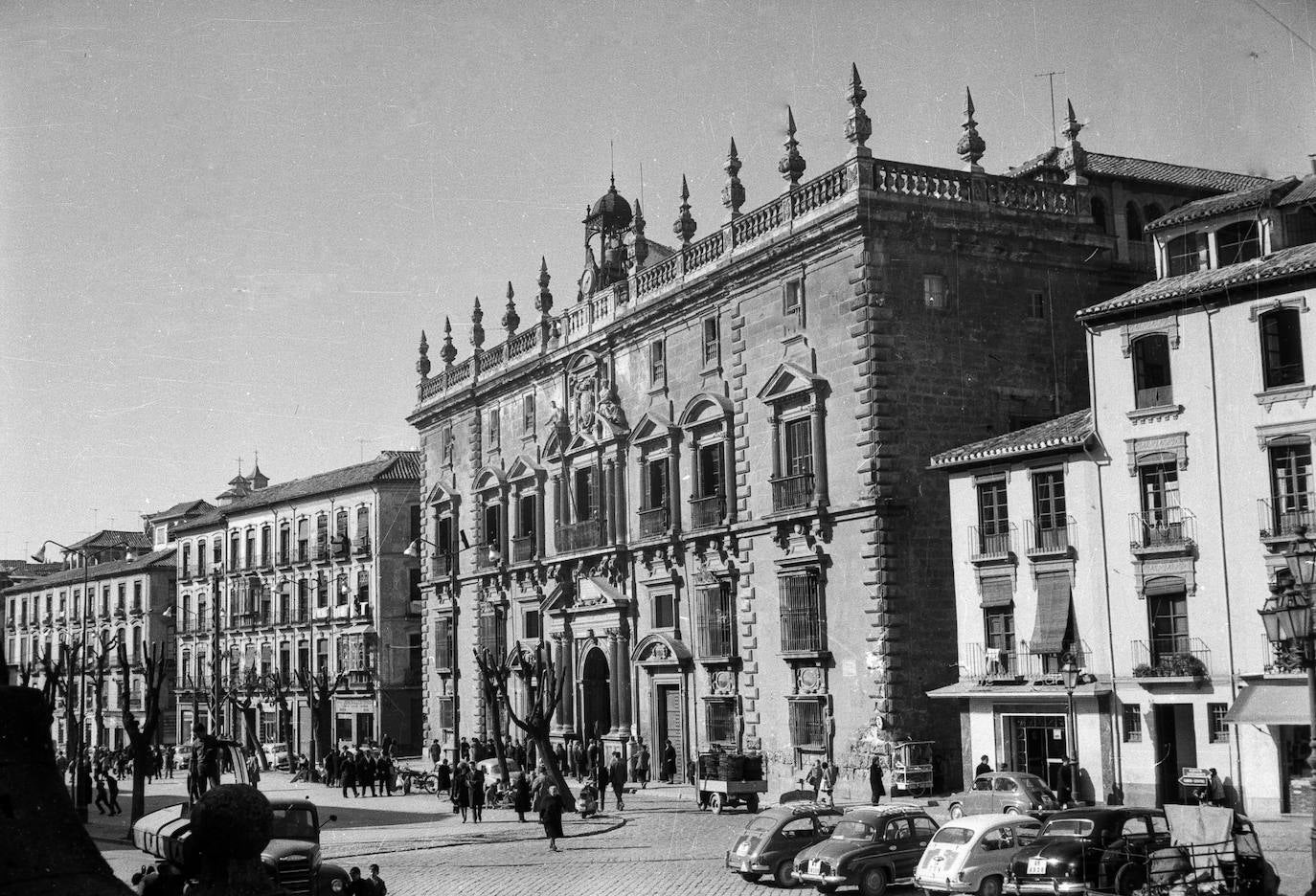 Plaza Nueva y Santa Ana en 1965.