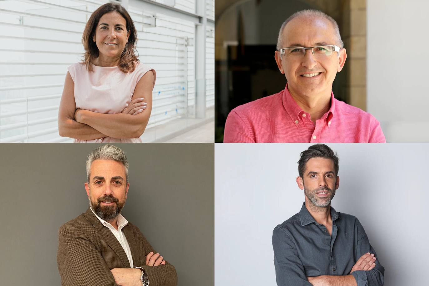 María Jesús Almanzor, Enrique Herrera Viedma, Marcelo Vázquez y José Yélamo. 