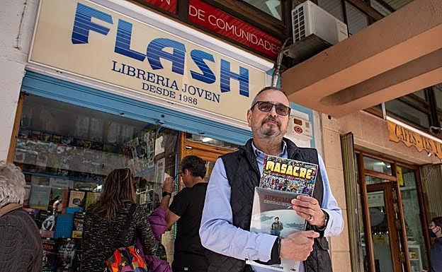 Lupiáñez, en la entrada de Flash. 