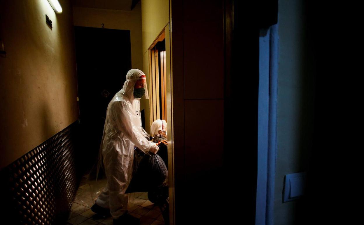 Foto de archivo de una residencia de mayores. 