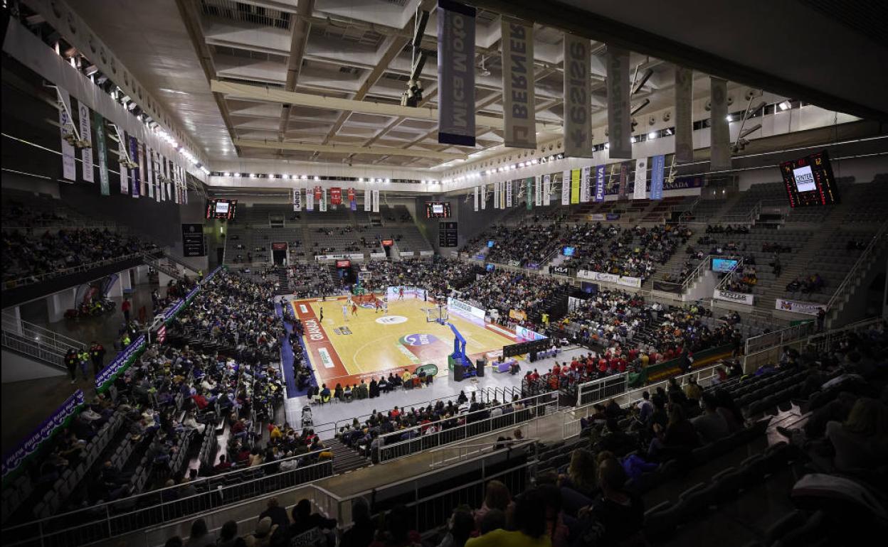 Imagen del Palacio de Deportes durante un partido reciente del Covirán. 