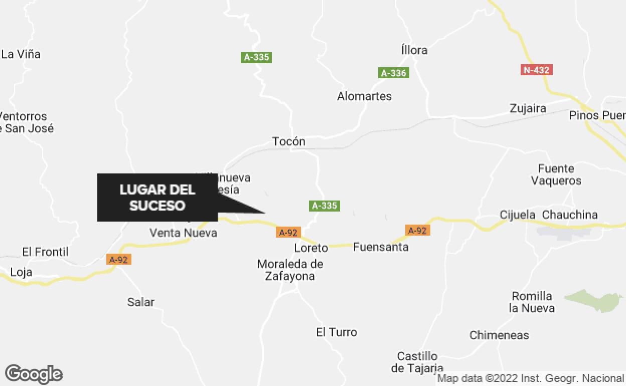 Un kamikaze ebrio circula 16 kilómetros en sentido contrario en la A-92 en Granada