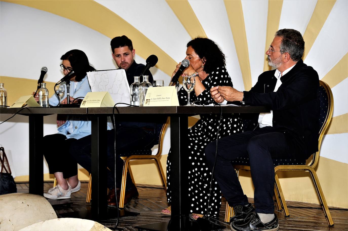 Presentación del libro en el Balneario de Lanjarón.