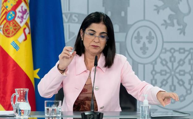 La ministra de Sanidad, Carolina Darias.