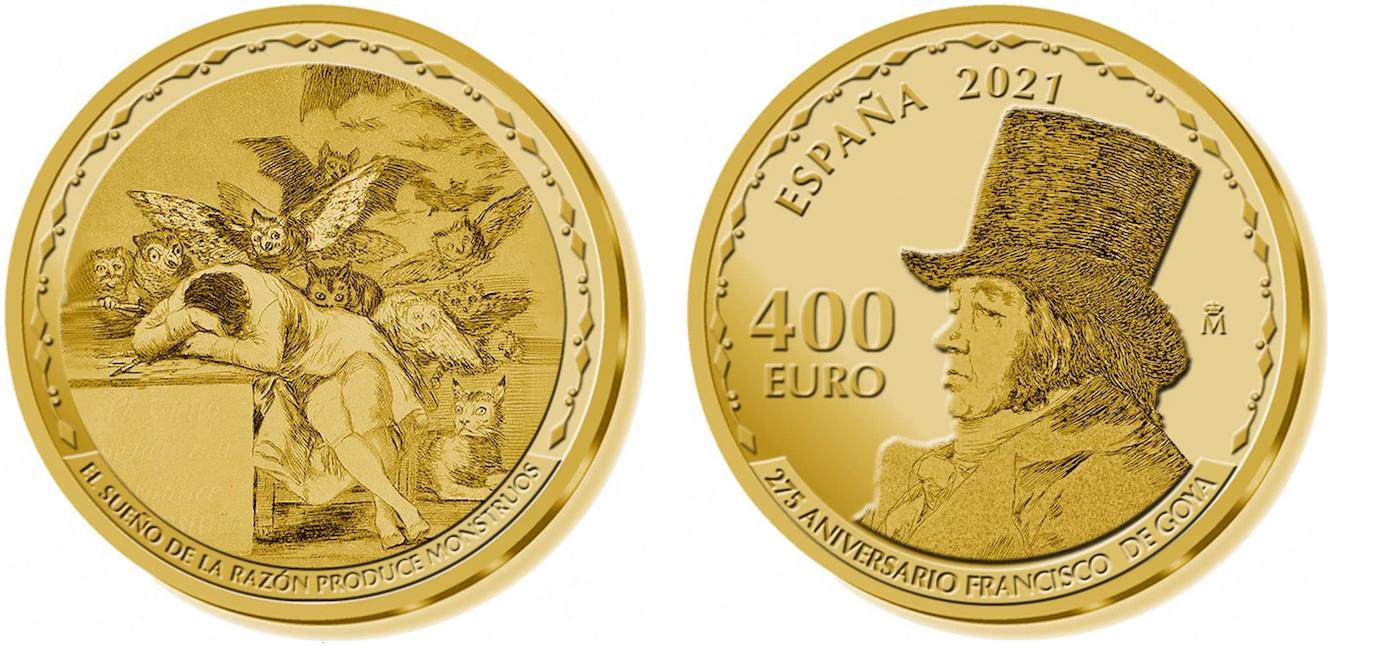 Moneda conmemorativa de Goya.