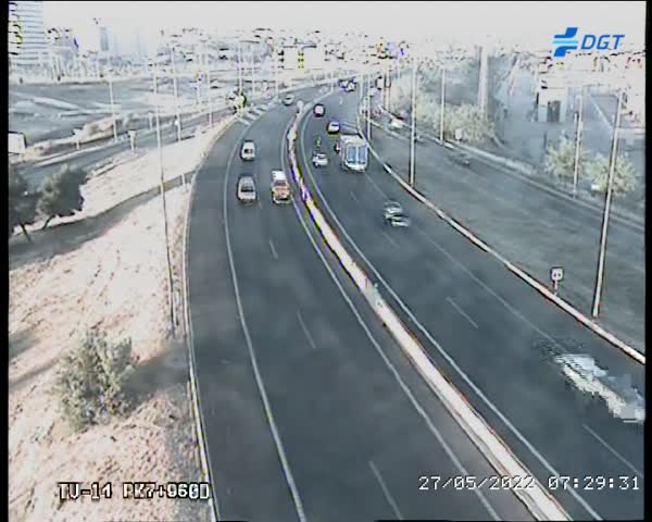 Circulación en la Circunvalación este viernes.