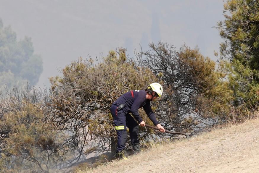 El fuego se ha originado en una zona cercana a viviendas y la Abadía del Sacromonte