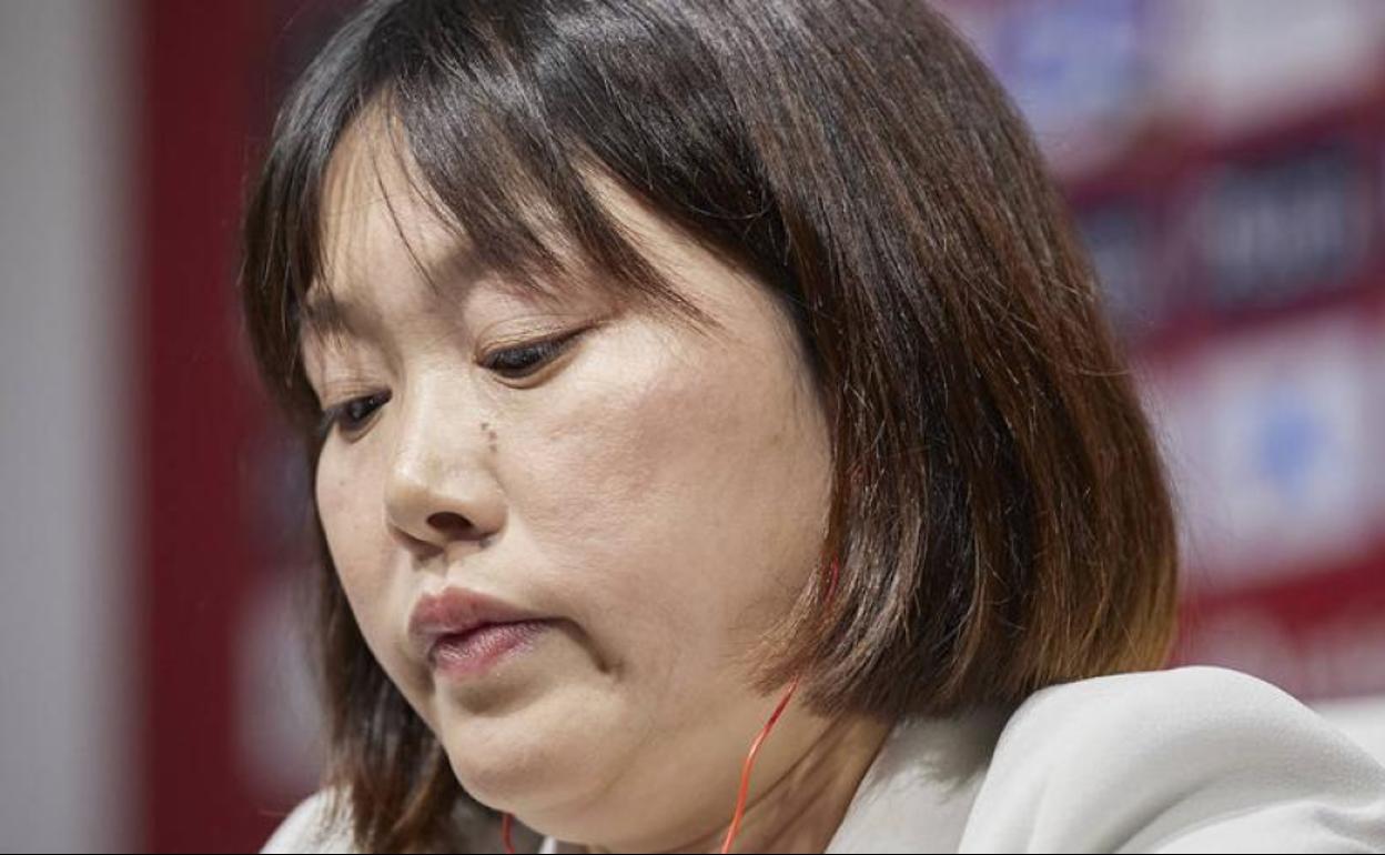 La consejera Sophia Yang, durante su comparecencia. 