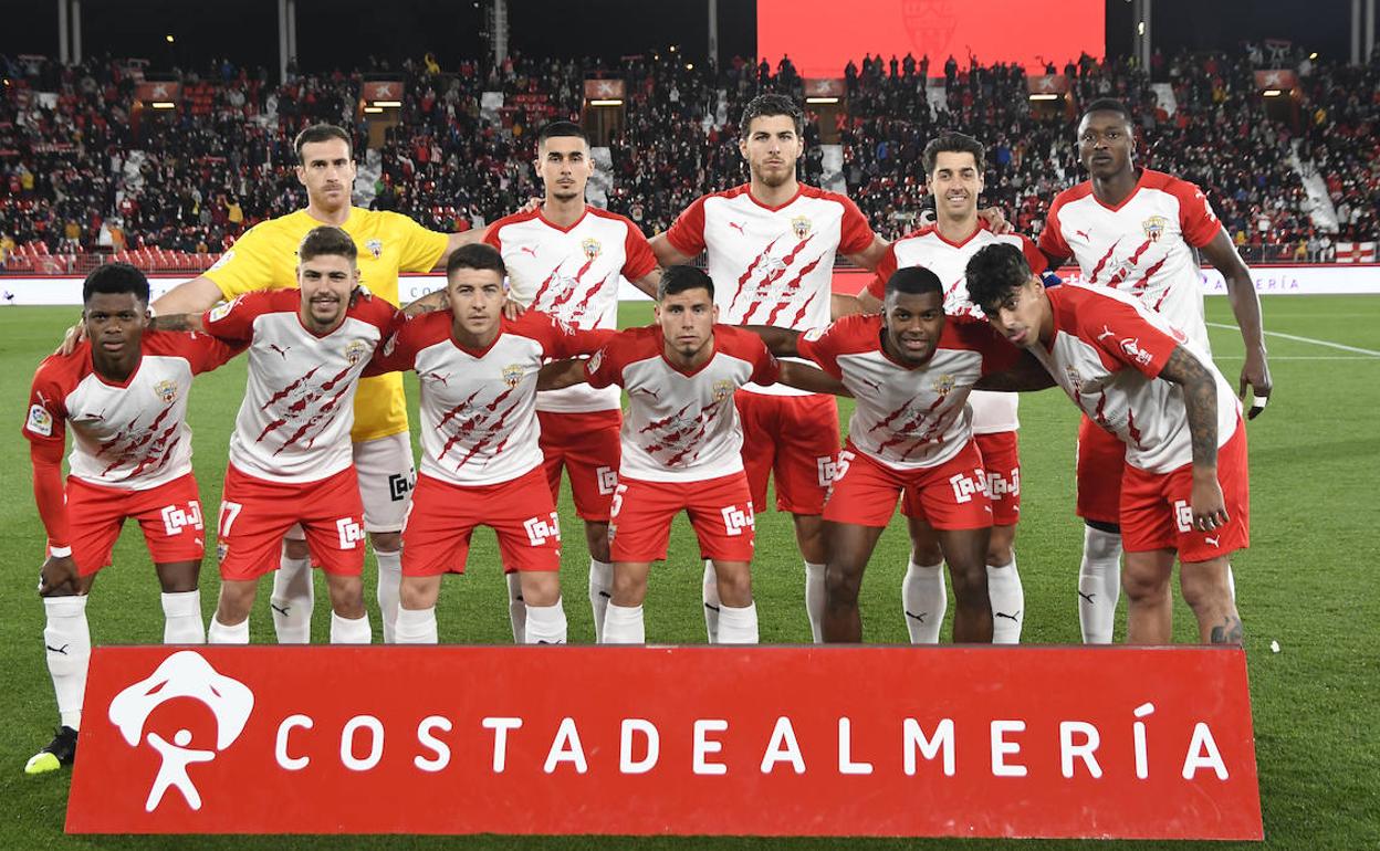 El once tipo de la UDAlmería, el club mejor valorado de la Liga SmartBank. 