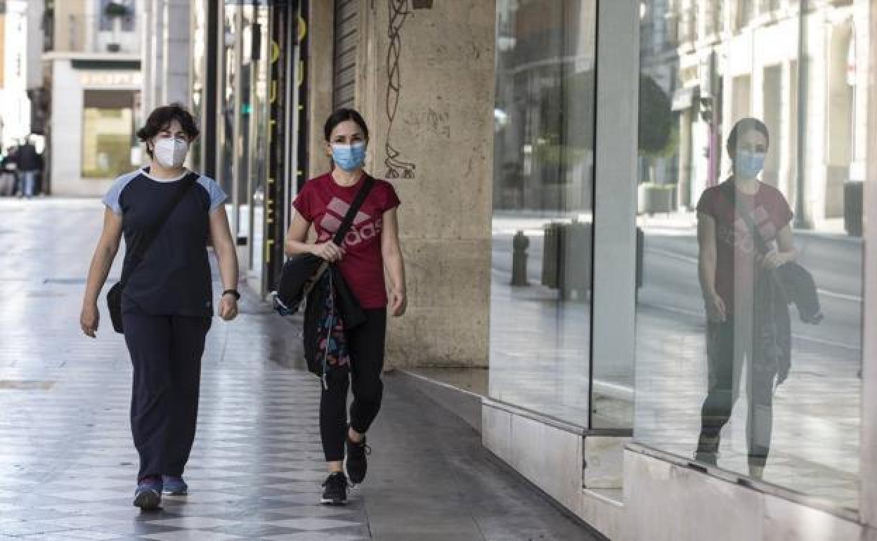 Mascarillas en Granada. 