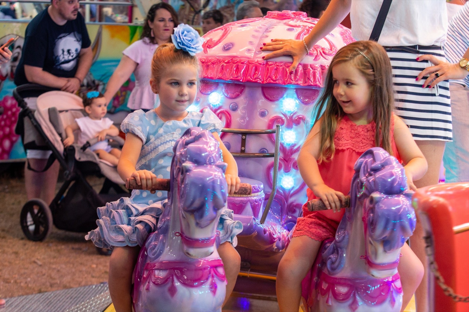 Fotos: El día de los columpios en la Feria del Corpus