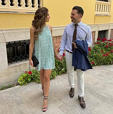 Noel López, de bautizo con su pareja.