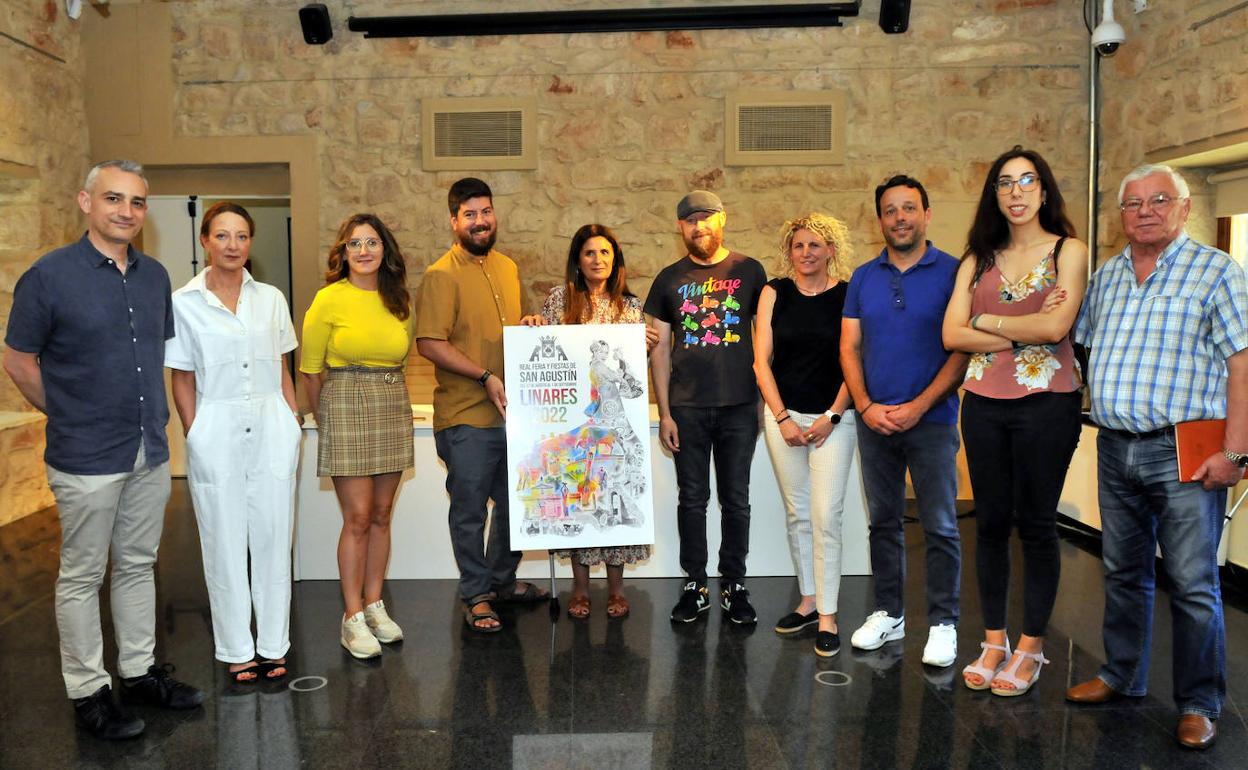 Presentación del cartel anunciador de la Real Feria y Fiestas de San Agustín 2022, en El Pósito. 