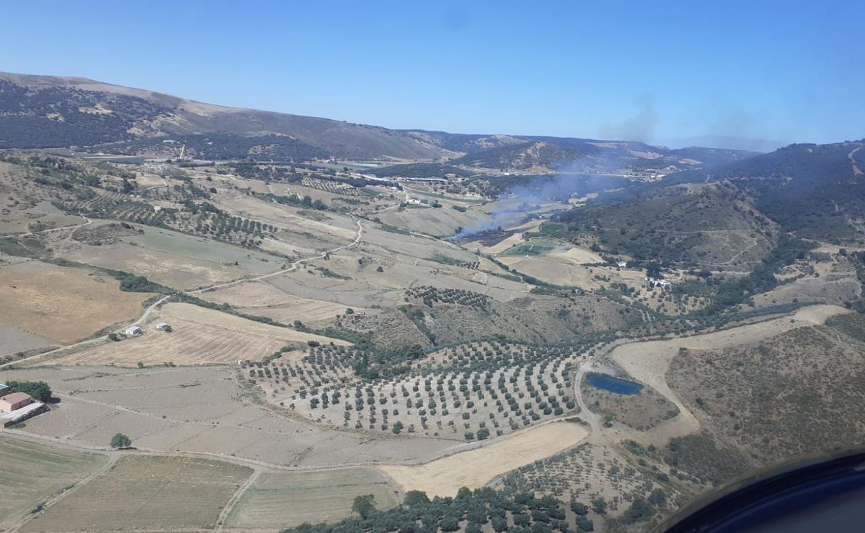 El incendio en Alhama. 