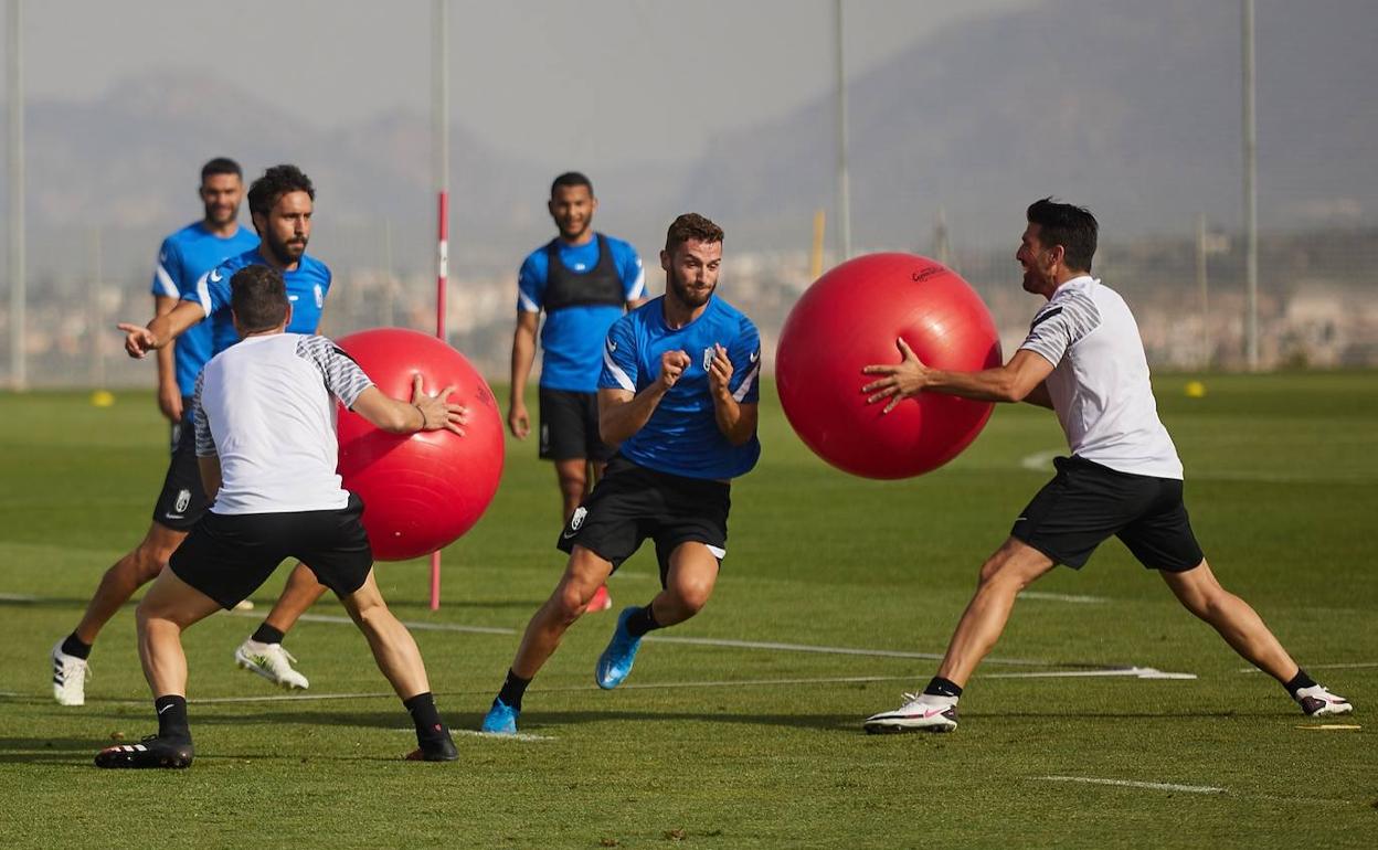 Domingos Duarte, en un entrenamiento. 