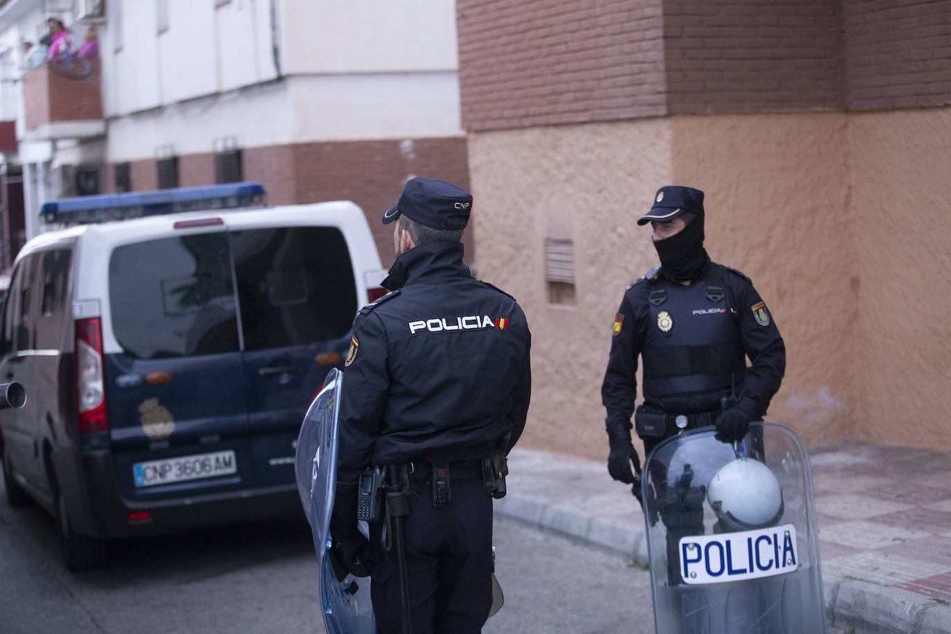 Imagen de archivo de una redada en Motril.