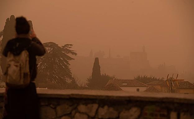 Calima en Granada en un episodio violento. 