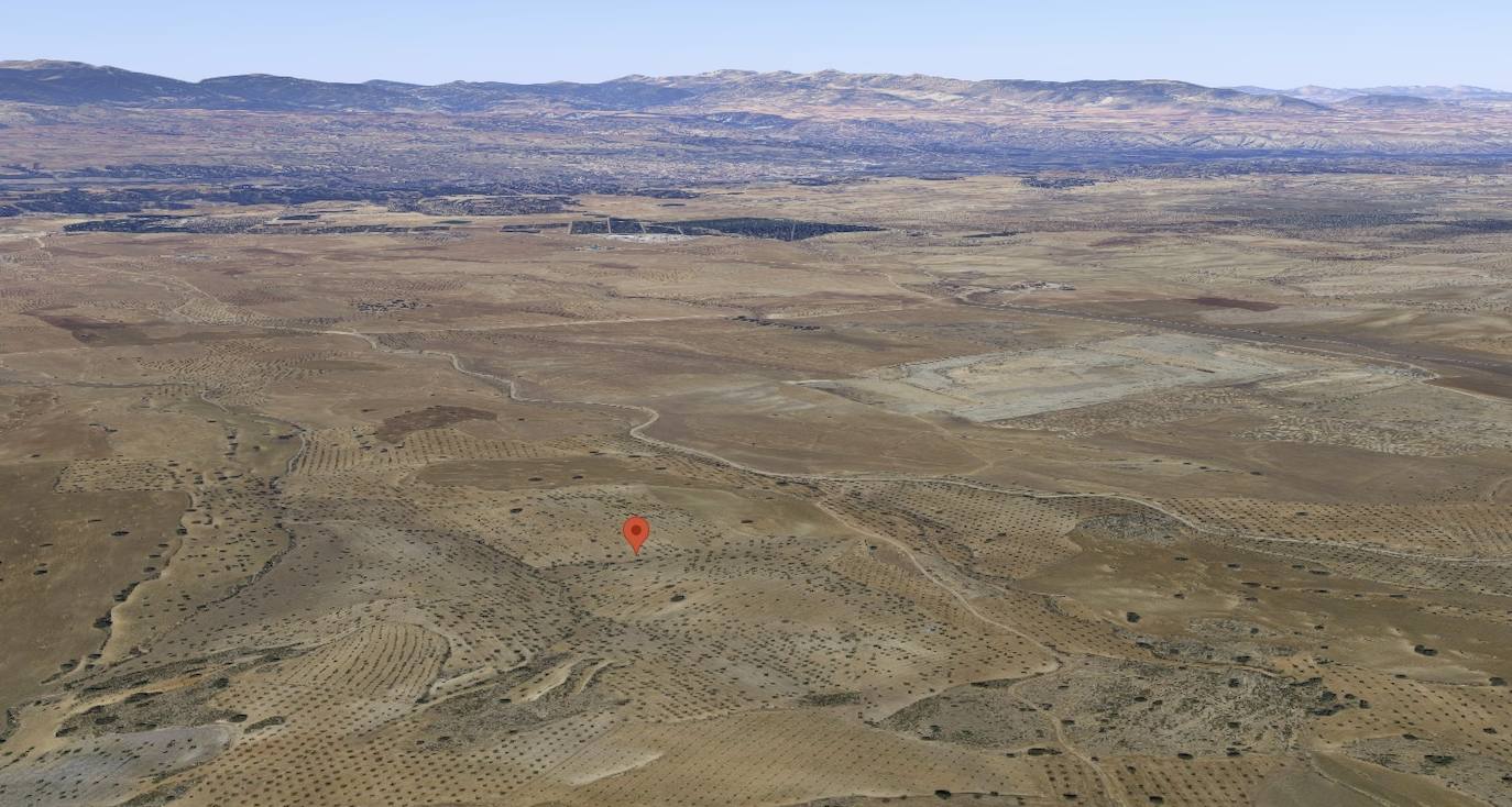Los terrenos que se subastarán en Guadix. 
