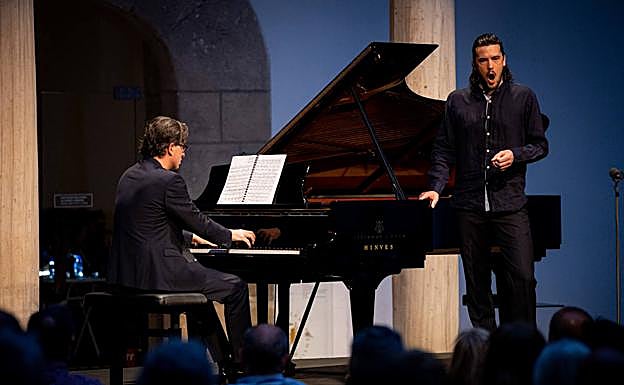 Daniel Heide y Andrè Schuen, durante su actuación.