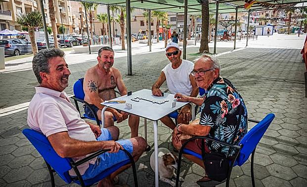 De izda. a dcha., Joaquín, José María, José Rivas y Juan Manuel. 