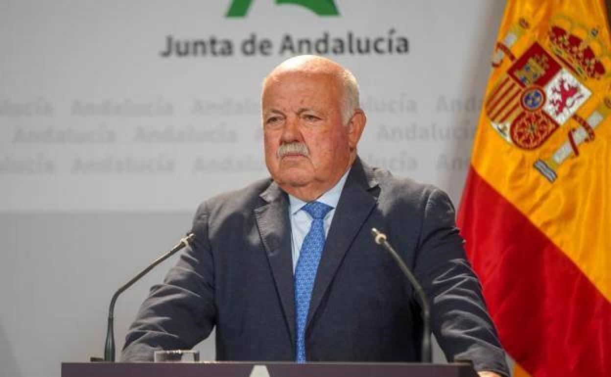 Jesús Aguirre, consejero de Salud en funciones y próximo presidente del Parlamento de Andalucía.