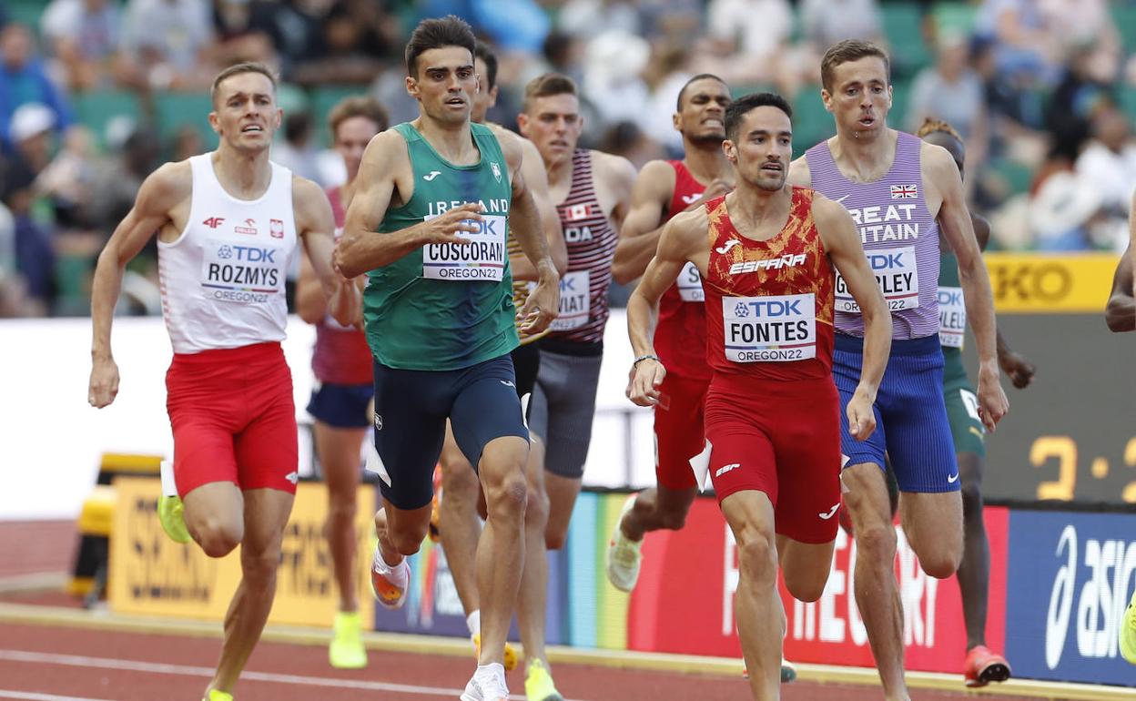 Ignacio Fontes, en los metros finales de la prueba. 