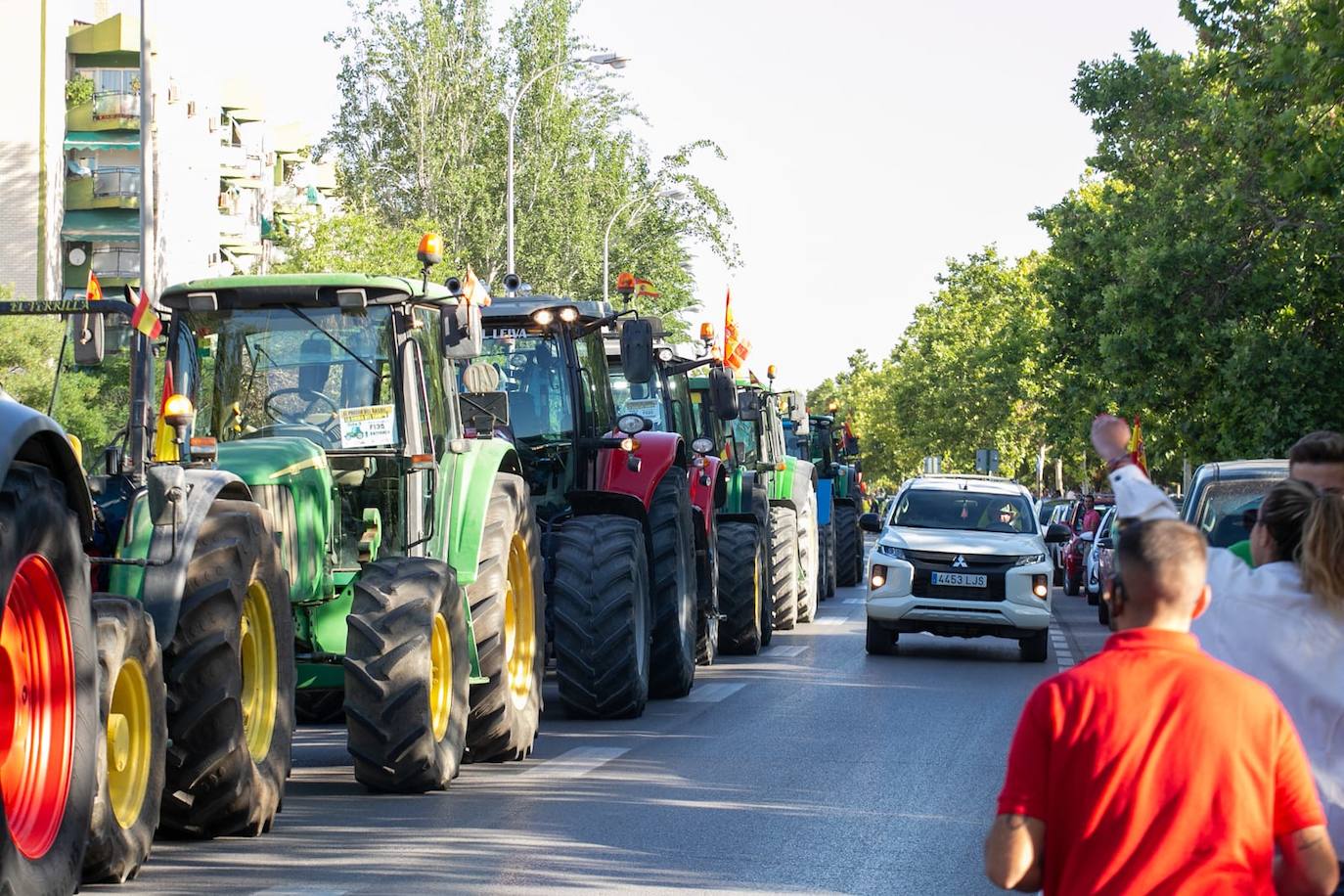 Tractorada del 29 de junio en la vecina Granada, similar a la que se producirá en Jaén este viernes. 