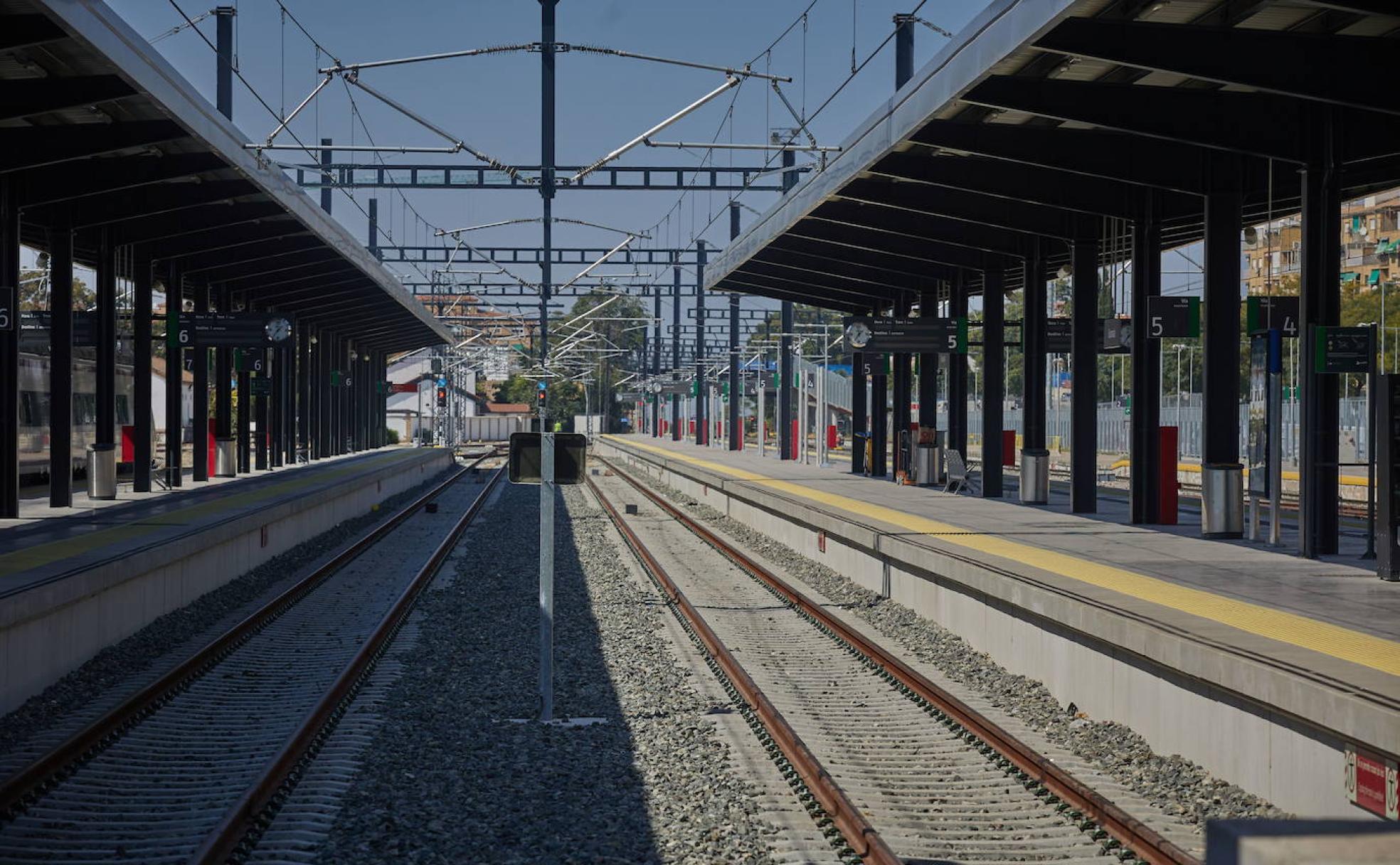 Estación de tren de Andaluces, en Granada.