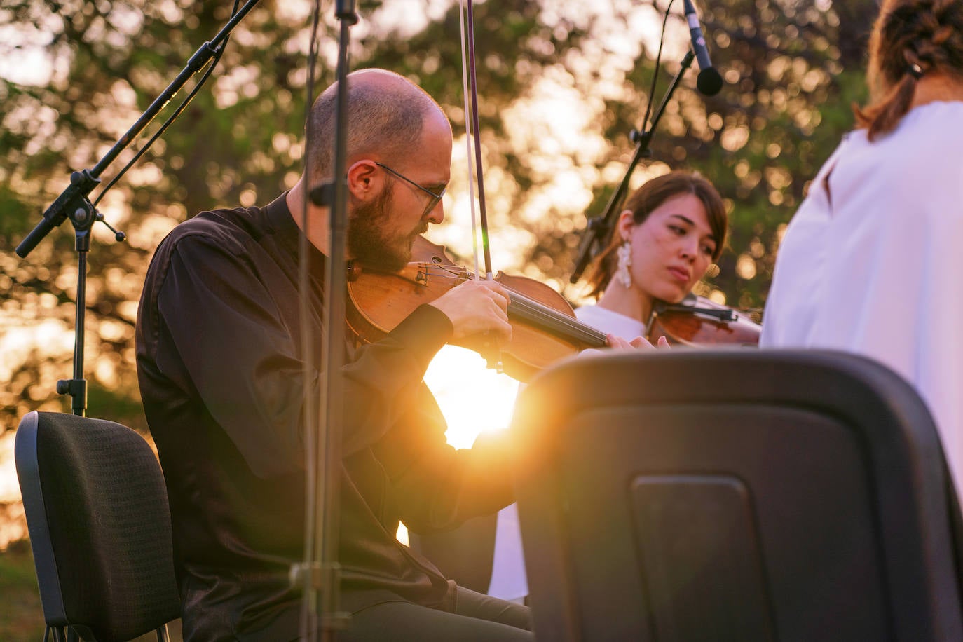 Detalle de la actuación del cuarteto. 