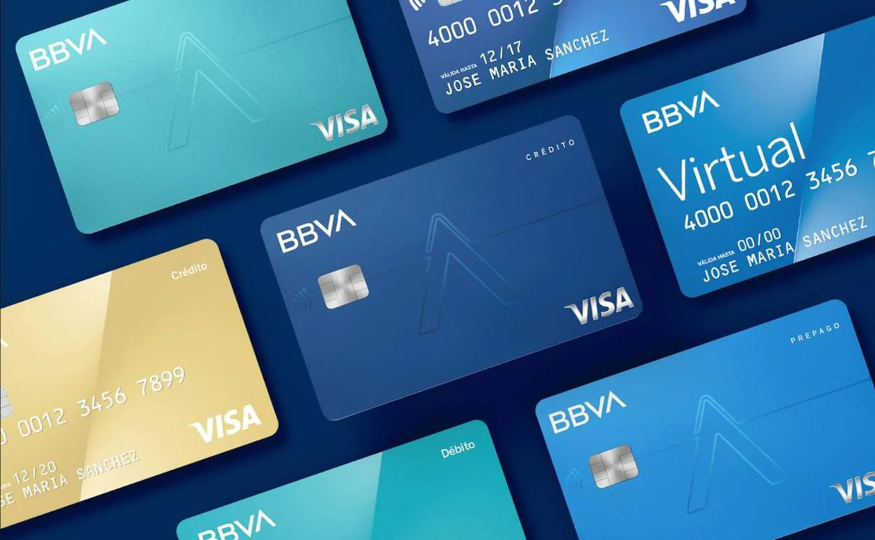 Tarjetas de BBVA.